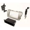 Carxtc Double or Single Din Installation Car Stereo Dash Kit for Aftermarket Radio in Silver view 1