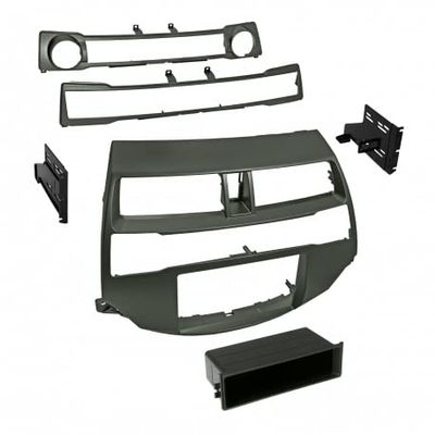 Carxtc Double or Single Din Installation Car Stereo Dash Kit for Aftermarket Radio Painted Metallic Taupe