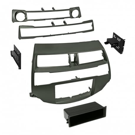 Carxtc Double or Single Din Installation Car Stereo Dash Kit for Aftermarket Radio Painted Metallic Taupe