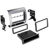 Carxtc Double or Single Din Installation Car Stereo Dash Kit for Aftermarket Radio Silver Painted view 1