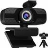 1080P Webcam with Privacy Cover Streaming Webcam with Microphone USB Tripod view 1