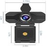 1080P Webcam with Privacy Cover Streaming Webcam with Microphone USB Tripod view 4
