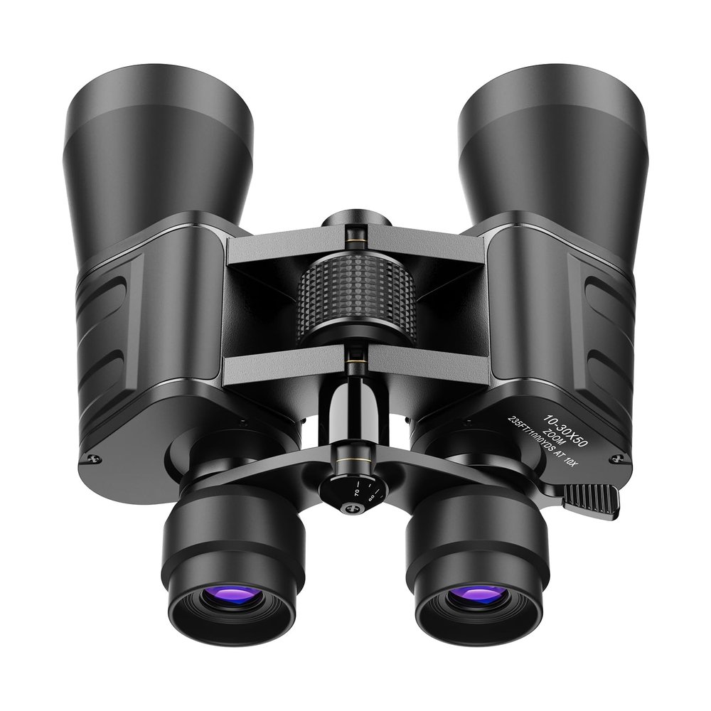 10-30x50 High Power Military Zoom Binoculars for Adults, Low Light Night Vision/Daily Waterproof / BAK7 Prism/FMC Lens, HD Professional Binoculars for Bird Watching, Hunting, Outdoor, Hiking.
