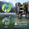 10-30x50 High Power Military Zoom Binoculars for Adults, Low Light Night Vision/Daily Waterproof / BAK7 Prism/FMC Lens, HD Professional Binoculars for Bird Watching, Hunting, Outdoor, Hiking. view 4