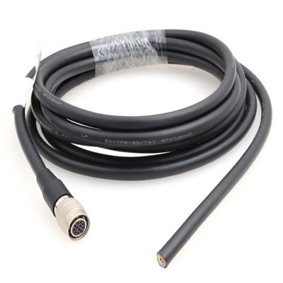 ZBLZGP 12 Pin Hirose Female to Leadwires I/O Trigger Cable for Basler Sony AVT GIGE Cameras (1M, Straight 12 Pin Cable)