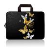 11 11.6 12 12.1 12.5 inch Laptop Carrying Bag Chromebook Case Notebook Ultrabook Bag Tablet Cover Neoprene Sleeve for Apple MacBook Air Samsung Google Acer HP DELL Lenovo Asus (Golden Butterflies) view 1