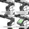 Bike Stem Top Cap Mount - Garmin Mountain Bike Mount for Garmin 25 200 130 500 510 520 520 800 810 820 1000 1030, Wahoo Elemnt, Bryton, Cateye Cycling GPS Computer, Includes Bike Phone Holder (Black) view 4
