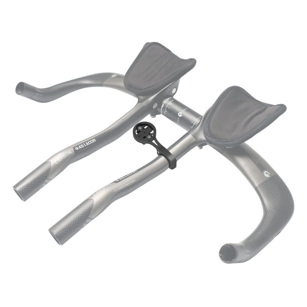 Aero Bars Mount - Garmin Bike Computer Mount for Garmin Edge, Compatible with Bike GPS Computer,Wahoo,Bryton,Cateye,GoPro Full Range and Flashlight (Black)