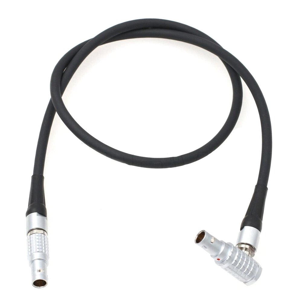 ZBLZGP Nucleus M 7 Pin Follow Focus Motor Connection Cable Daisy-Chained to 7-pin for Tilta (Straight-Elbow 7 pin)