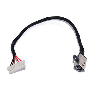 Fleshy Leaf DC Power Jack Harness Cable Compatible with Dell Inspiron 15 3551 3552 3558 3559 3583 3458 Series Ryx4j 450.030060001