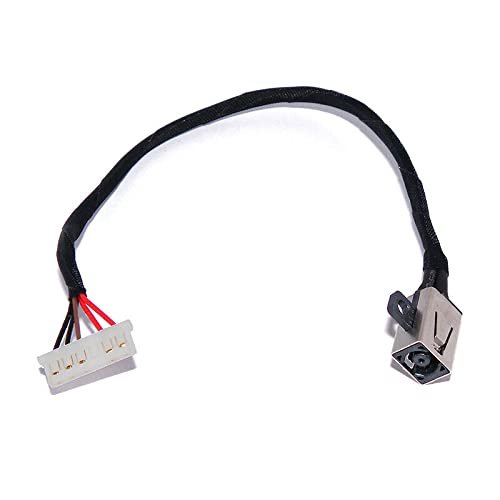 Fleshy Leaf DC Power Jack Harness Cable Compatible with Dell Inspiron 15 3551 3552 3558 3559 3583 3458 Series Ryx4j 450.030060001