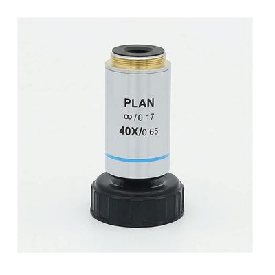 Microscope Kit 4X 10X 20X 40X 100X Infinity Plan Objective Lens RMS Thread for Microscope Microscope Lens Adapters (Magnification : 40X)