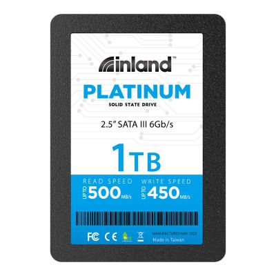 INLAND Platinum 1TB SSD SATA III 6Gb/s 2.5" 7mm TLC 3D NAND Internal Solid State Drive (1TB)