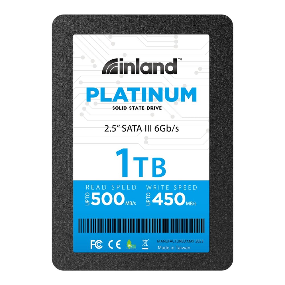 INLAND Platinum 1TB SSD SATA III 6Gb/s 2.5" 7mm TLC 3D NAND Internal Solid State Drive (1TB)