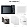 Rieibi (3 Packs) Screen Protector for Canon PowerShot SX740 hs SX730 hs Digital Camera, 0.25mm 9H Hardness Tempered Glass Film for Canon SX740 SX730 Anti-Fingerprint Anti-Scratch Ultra-clear view 2