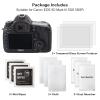 (3 Packs) Rieibi Screen Protector for Canon EOS 5D Mark III 5DS 5DSR Digital Camera, 0.33mm 9H Hardness Tempered Glass Film for Canon EOS 5DIII 5D3 with Top Screen Protector view 2