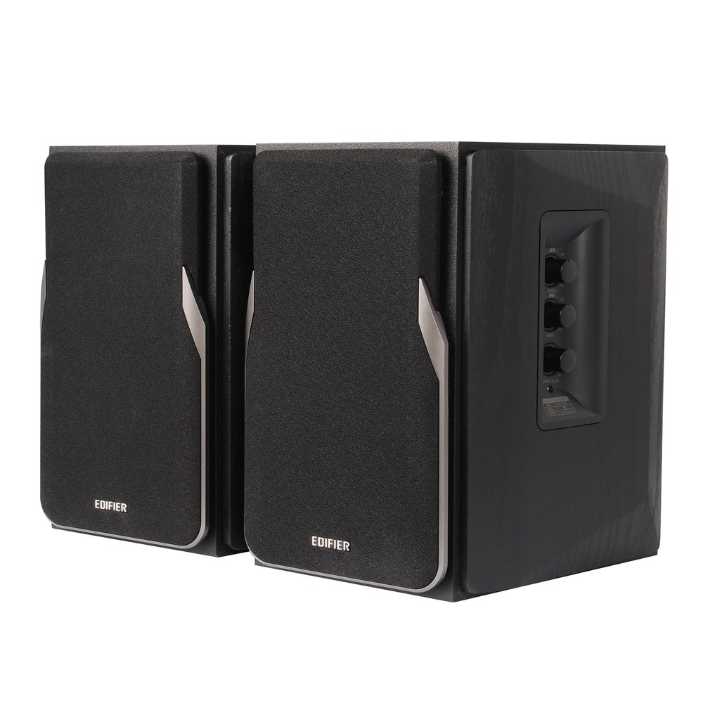 Edifier R1380T Powered Bookshelf Speakers, 2.0 Stereo Active Near Field Monitors, Studio Monitor Speaker, 42 Watts RMS (Black)