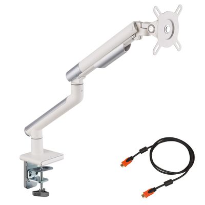 [Amazon Exclusive Brand] iggy DA112 Computer Monitor Arm, Adjustable Rising, Supports 13-32 Inches, Comfortable Work Monitor Arm, White