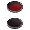 Adjustable IR Infrared Infra-Red X-Ray Lens Filter 530/590/630/680/720/750 nm for 46 49 52 55 58 62 67 72 77 82 mm DSLR Camera (Caliber : 77mm) view 3