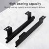 KDLKCT6 3 Folds Keyboard Slide - Rail for Keyboard, Full Extension Heavy Duty Runners 240mm 290mm Detachable Telescopic Drawer Repair Kit 45 Kg Load Capacity Black Quiet and No Noise - 1 Pair view 2