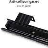 KDLKCT6 3 Folds Keyboard Slide - Rail for Keyboard, Full Extension Heavy Duty Runners 240mm 290mm Detachable Telescopic Drawer Repair Kit 45 Kg Load Capacity Black Quiet and No Noise - 1 Pair view 3