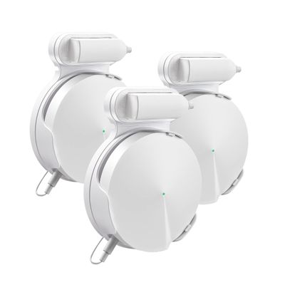 BANGCHEER Wi-Fi Wall Mount, Cable and Power Line Storage Boxes for TP-Link Deco M5, Suitable for Sorting Home Wi-Fi Routers, Wall Mounts That are Easy to be Installed on The Celling (White-3Pack)