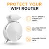 BANGCHEER Wi-Fi Wall Mount, Cable and Power Line Storage Boxes for TP-Link Deco M5, Suitable for Sorting Home Wi-Fi Routers, Wall Mounts That are Easy to be Installed on The Celling (White-3Pack) view 4