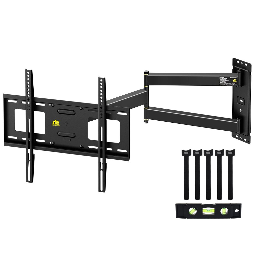 FORGING MOUNT Corner TV Wall Mount Long Arm TV Mount for 26"-65" TVs-Easy to Install Single Stud Design- 33" of Smooth Extension Plus Swivel,Tilt,Holds 99lbs,Universal Bracket Max VESA 400X400mm