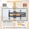 FORGING MOUNT Corner TV Wall Mount Long Arm TV Mount for 26"-65" TVs-Easy to Install Single Stud Design- 33" of Smooth Extension Plus Swivel,Tilt,Holds 99lbs,Universal Bracket Max VESA 400X400mm view 2