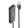 Lindy 4 x USB 2.0, 480 MBit Black, 9988775 view 1