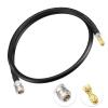 Bingfu Lora Antenna 3.3ft ALSR400 Ultra Low Loss RF Extention Cable - N Female to RP-SMA Male - with SMA Male Adapter Compatible with Helium HNT Bobcat Miner SyncroBit Gateway Sensecap Hotspot view 2