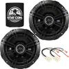 KICKER Speakers 6.5 inch for Ford Mustang 2015-2023 Upgrade Kit - Pair of DS Series with Harness, Coaxial 6 1/2 Car Audio Front Door or Rear Side Panel Speaker DSC650, 43DSC6504 view 1