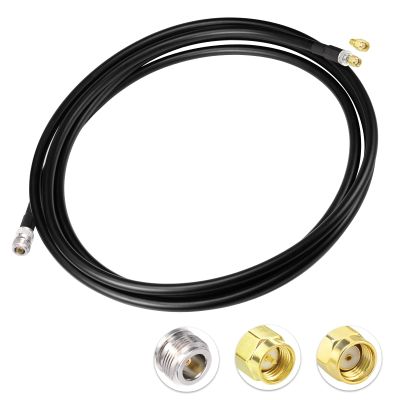 Bingfu Lora Antenna 10ft ALSR400 Ultra Low Loss RF Extention Cable - N Female to RP-SMA Male - with SMA Male Adapter Compatible with Helium HNT BOBCAT Miner SyncroBit Gateway Sensecap Hotspot Antennas
