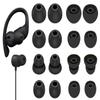 8 Pairs Powerbeats Pro Ear Tips Buds, 4 Size Replacement Soft Flexible Fit in Case Noise Reduce Silicone Rubber Gel Earbuds Eartips Wing Skin Accessories Compatible with Beats Flex/BeatsX - Black view 1