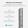 Plugable 5-in-1 Thunderbolt 4 Hub,Single 8K or Dual 4K Display, 4K HDMI Adapter Included, Thunderbolt 4/3, USB4,USB-C Expansion for Modern Mac and Windows Systems, Driverless view 3