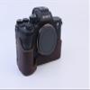 BolinUS A7M4 A7S3 A1 Case, Handmade Genuine Real Leather Half Camera Case Bag Cover for Sony Alpha 7IV /A7M4 /A7S III /A1 Bottom Opening Version + Hand Strap (Coffee) view 2