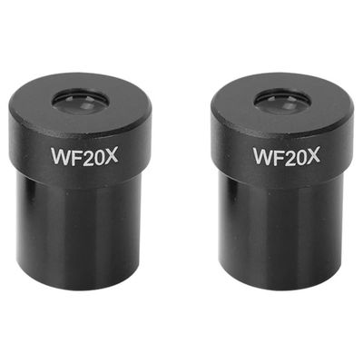 ZTBH Microscope Accessories Kit WF20X One Pair 2Pieces Microscope Eyepieces 23.2mm Install Diameter Microscope Slides