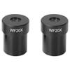 ZTBH Microscope Accessories Kit WF20X One Pair 2Pieces Microscope Eyepieces 23.2mm Install Diameter Microscope Slides view 1