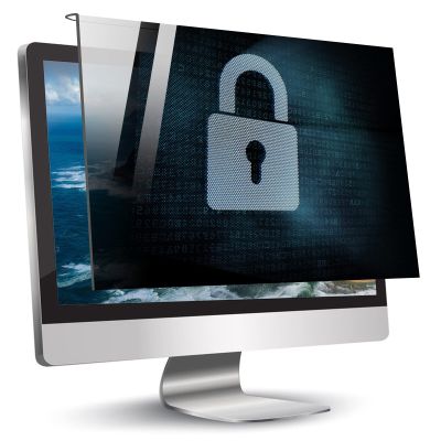 JCSKY 17-32 Inch Monitor Privacy Screen Filter, Hanging Removable Acrylic Screen Protector Anti Blue Light Eye Protection Easy to Install,24in(540 * 340mm)