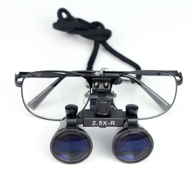 TYZK Microscope Kit Magnifier 2.5X 3.5X Binocular Loupe Microscope Lens Adapters (Magnification : 2.5X)