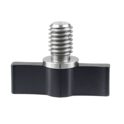 BGNing Threading Rotating Knob, Adjustable Thumb Lever Screw, 3/8 * 14mm Thumbscrew Locking Knob T Shape Wrench for Camera Photography Diving Accessories