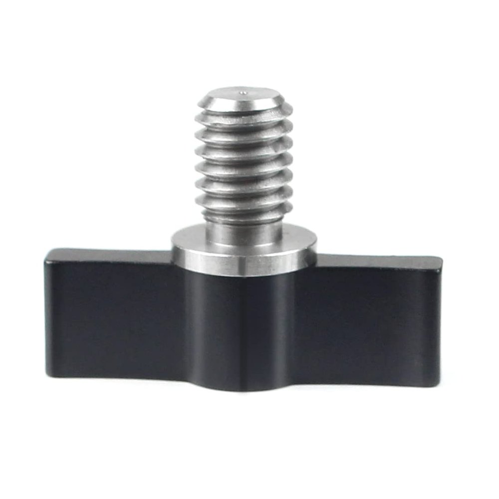 BGNing Threading Rotating Knob, Adjustable Thumb Lever Screw, 3/8 * 14mm Thumbscrew Locking Knob T Shape Wrench for Camera Photography Diving Accessories