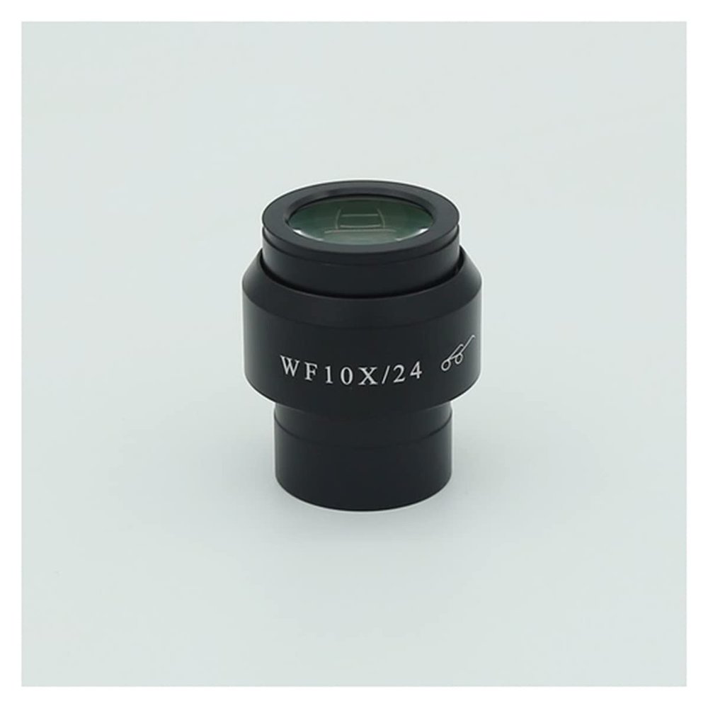 TYZK Microscope Kit 1PCS Stereo Microscope WF10X 22 Mm 23mm 24mm Wide Angle Eyepiece with Eyeguards 30mm Diameter Microscope Lens Adapters (Color : WF10X-24)