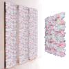 12 PCS Artificial Flower Wall Panels 24" x 16" Decorative Hydrangea and Rose Flower Backdrop Panels Wedding Party Event Decoration Photo Backdrop Decor (12 PCS, Pink + White) view 2