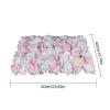 12 PCS Artificial Flower Wall Panels 24" x 16" Decorative Hydrangea and Rose Flower Backdrop Panels Wedding Party Event Decoration Photo Backdrop Decor (12 PCS, Pink + White) view 4