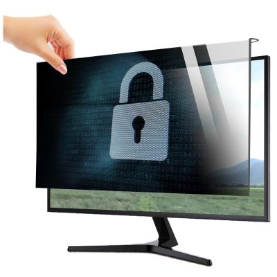 JCSKY 17-32 Inch Computer Privacy Screen Filter, Acrylic Hanging Computer Privacy Screen Protector, Anti-Blue Light Eye Protection for Desktop PC Monitor,19.5in(445 * 260mm)