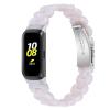 Compatible with Samsung Galaxy Fit SM-R370 Bands for Women Men, Adjustable Resin Replacement Watch Bands Straps Wristbands Bracelet Fit for Samsung Galaxy Fit Fitness Tracker (White) view 1