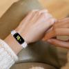 Compatible with Samsung Galaxy Fit SM-R370 Bands for Women Men, Adjustable Resin Replacement Watch Bands Straps Wristbands Bracelet Fit for Samsung Galaxy Fit Fitness Tracker (White) view 4