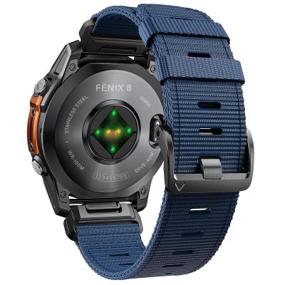 Compatible with Garmin Fenix 7X/ 6X/ 5X/ 8/8 Pro 51mm/5X Plus/6X Pro/7X pro, Nylon Quickfit 26 Watch Band for Tactix 7/Descent MK1/Mk2/Mk3i 51mm/Quatix 7X/D2 Delta PX/D2 Charlie/Epix Pro 51mm