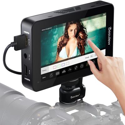 Desview R6 UHB 4K Monitor 5.5 Inch Camera Field Monitor FHD 1920x1080 4K HDMI with 3D LUT HDR Touch Screen 2800Nits Ultra High Brightness Waveform Vectorscope False Color Zebra for DSLR & Mirrorless